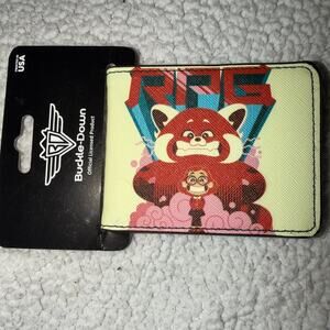NWT Buckle Down Disney Turning Red Red Panda Cardholder Wallet